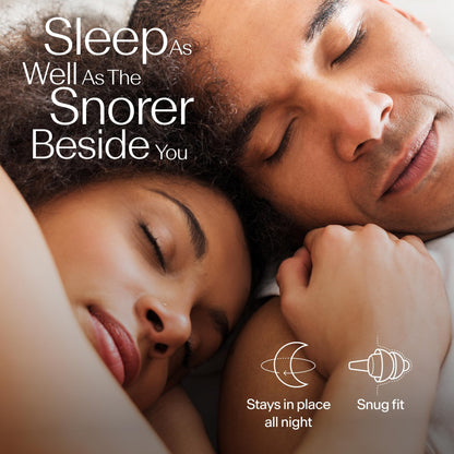 Alpine SleepDeep – Ear Plugs for Sleep - New 3D Oval Shape and Super Soft Reusable Noise Cancelling Ear Plugs - 27dB Noise Reduction - Ideal for Side Sleepers and Block Out Snoring (S+ M/L)