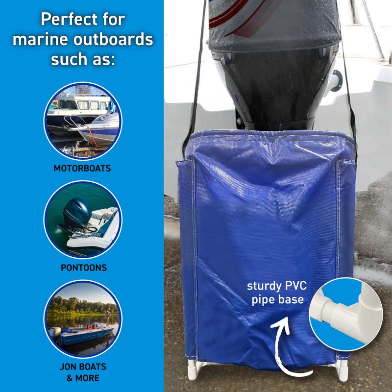 Seaworks Outboard Motor Flushing Bag for Marine Engines & Sterndrives