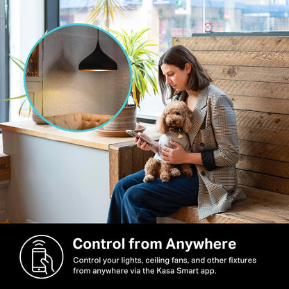 Kasa Matter Smart Light Switch: Voice Control w/Siri, Alexa & Google Assistant, UL Certified, Timer & Schedule, Easy Guided Install, Neutral Wire Required, Single Pole, 2.4GHz Wi-Fi, 3-Pack