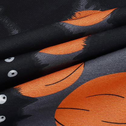 BOUTIKOME Womens Halloween Pumpkin Sweatshirt Black Cat Long Sleeve Crewneck Pullover Shirts with Pocket Tunic Tops (Dark Grey, X-Large)