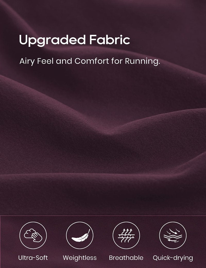 CRZ YOGA Dolphin Athletic Shorts for Women 3" - High Waisted Quick Dry for Running Workout Gym Track with Zip Pocket Arctic Plum X-Large