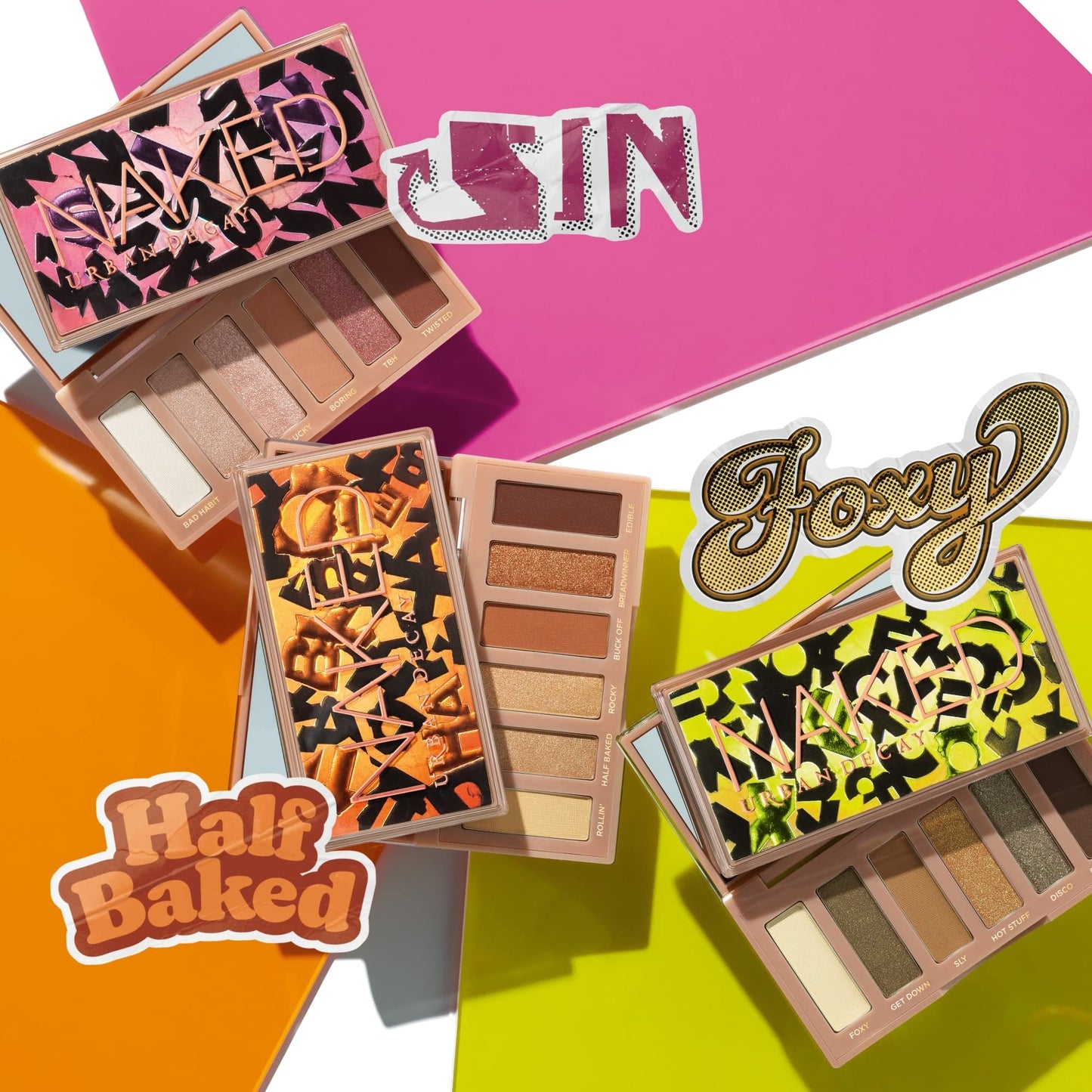 Urban Decay Naked Half Baked Mini, Bronze Neutral Eyeshadow Palette, Matte, Metallic, Shimmer & Glitter Finish, 6 Warm Beige & Brown Eye Shadows, Travel Mini Palette