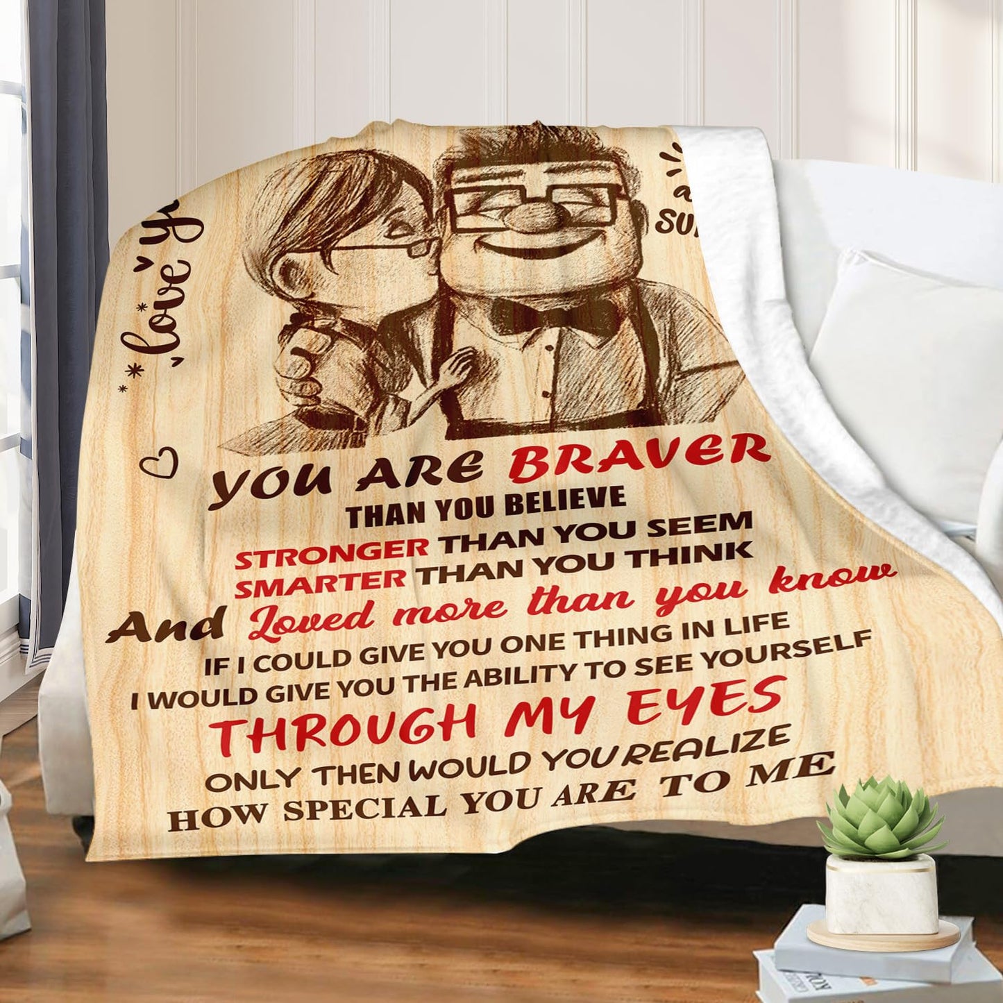 Gifts for Wife from Husband - Wedding Anniversary Birthday Gifts for Women - Romantic I Love You Present for Her - Christmas Mothers Day & Valentines Day Gifts for Wife - To My Wife's Blanket 60"x80"