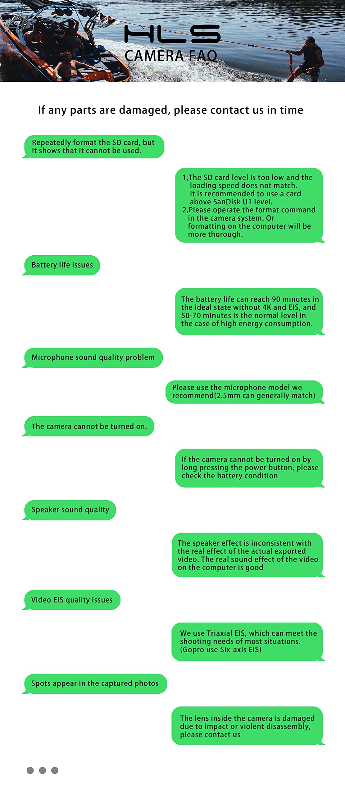 HLS Waterproof Action Camera 4K Stabilization with 2 Batteries 1350mAh for Video,4K WiFi Remote Underwater Cameras with Wide Angle Lens HD,Sports Action Video Cameras with Accessories Mount Kit