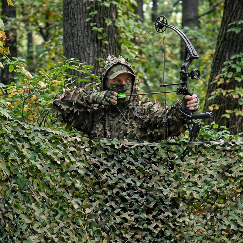 Camo Netting for Hunting | Bulk Roll Military Sunshade | Durable Outdoor Cover