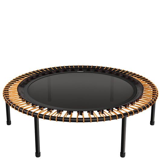 bellicon Mini Trampoline 39'' (Orange) | Bungee Suspension up to 330 lbs | Indoor Fitness Rebounder for Adults | Screw-in Legs