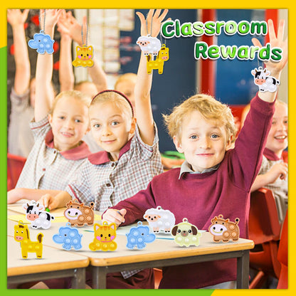 30pcs Party Favors for Kids Fidget Toys Bulk Mini Pop Keychain Stocking Stuffers Birthday Carnival Treasure Classroom Prizes Toddler Toys Fidget Pack Stress Relief Toys