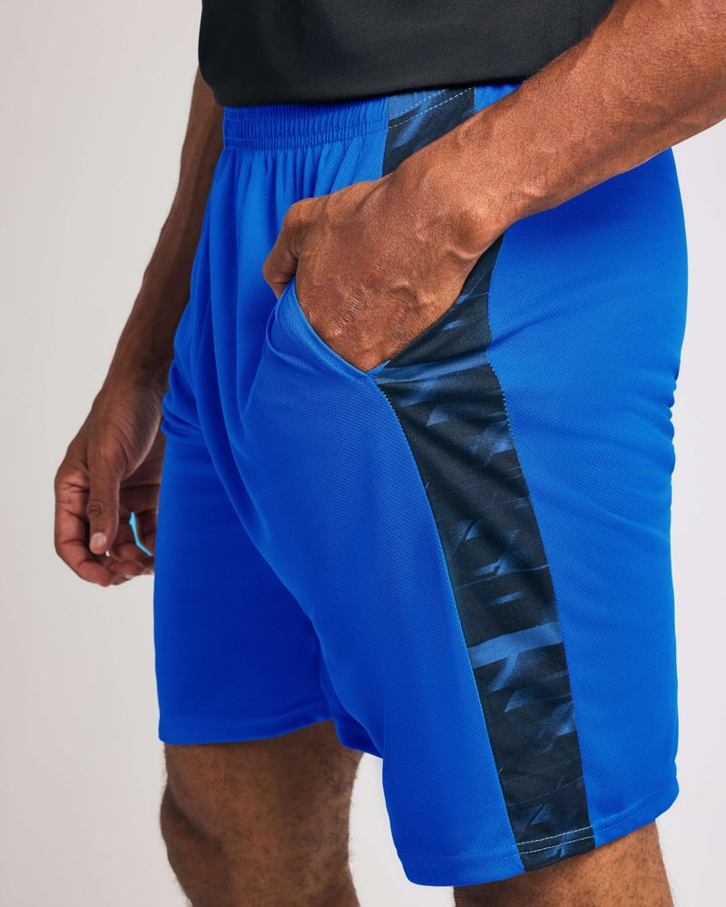 Real Essentials 5 Pack: Men’s 9" Mesh Shorts – Athletic Gym, Workout, Basketball, Running, Casual Lounge Activewear Pockets, Set 4,XL