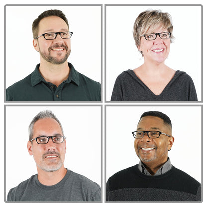 Clic Magnetic Reading Glasses for Men or Women, Computer Readers, Original Long (M-L, Dark Matte Blue, 2.50 Magnification)