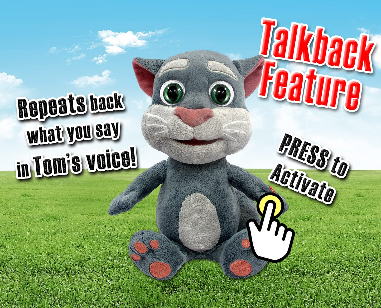 Talking Friends Talkback Tom 12 Inch Interactive Cuddly Plush With App Sound Effects