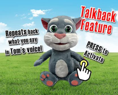 Talking Friends Talkback Tom 12 Inch Interactive Cuddly Plush With App Sound Effects
