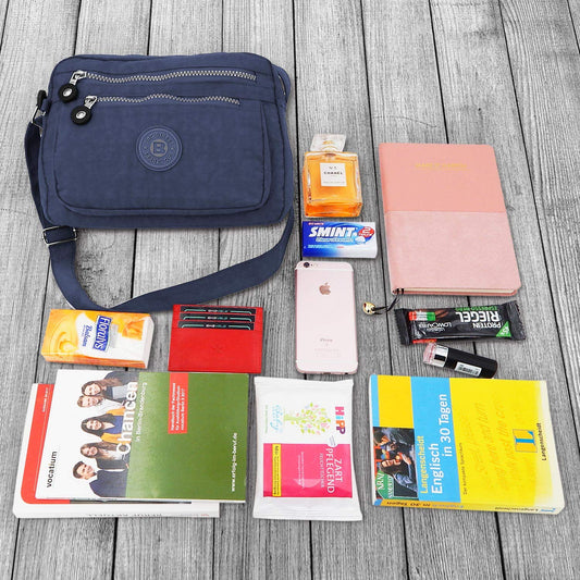 ekavale - Small Shoulder Bag Made of Water-Repellent Nylon - Handbag for Women & Girls - Crossbody Bag - Lightweight Shoulder Bag