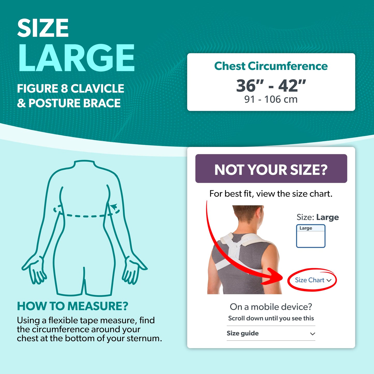 BraceAbility Clavicle Support Brace - XL Figure 8 Upper Back Brace Posture Corrector for Women and Men, Shoulder Straightener, Kyphosis Relief, Sling for Injuries and Fractures (Extra Large)