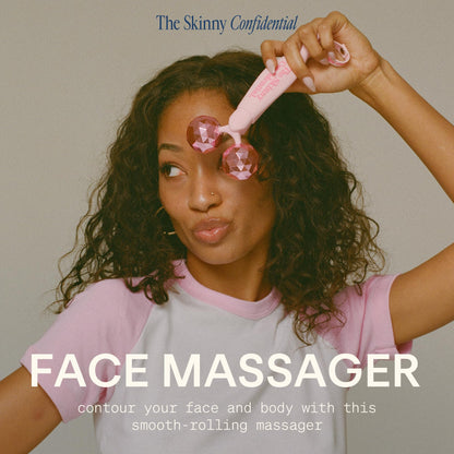 The Skinny Confidential HOT Mess Ice Roller for Face - Facial Roller Skincare Tools Contour, Tighten & De-Puff Skin - Self Care Beauty Gift for Women & Men for Clear, Radiant & Smoother-Looking Skin