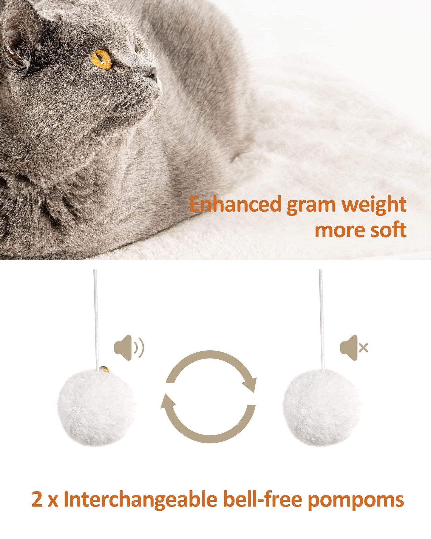 FourFurPets 43.8in 3-Tier Modern Cat Tree Tower Condo, Cat Scratch Posts for Indoor Cats, Big Plate, Two 19.7in Full Sisal Scratching Posts, Rustic Brown