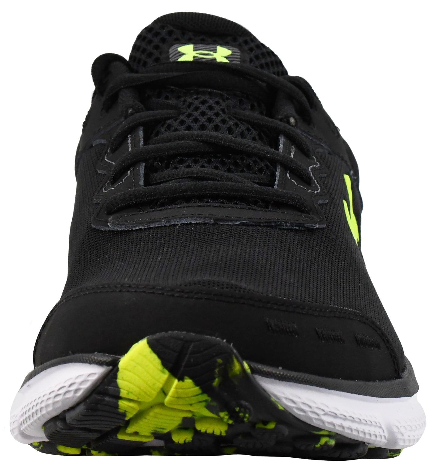 Under Armour Men's Charged Assert 10, (004) Black/Black/High Vis Yellow, 7, US