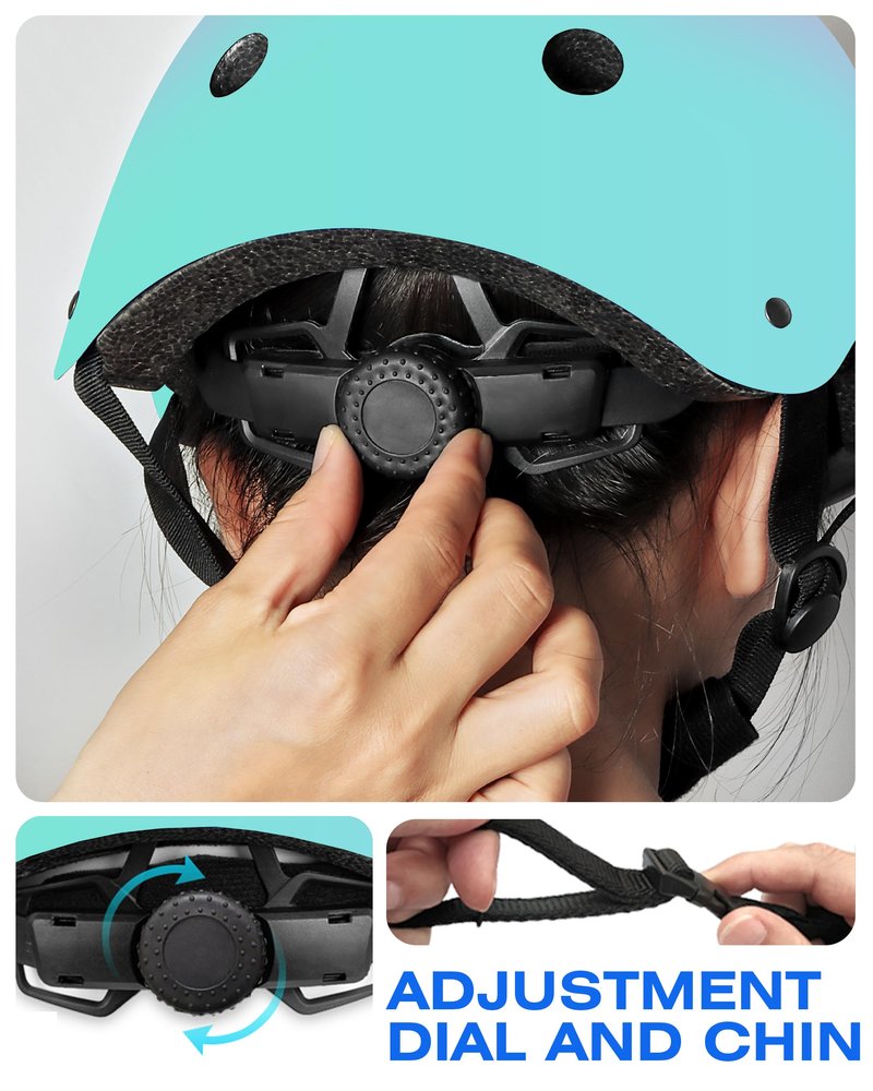 Kids Bike Helmet, Adjustable and Multi-Sport, from Toddler to Youth, 3 Sizes (Small:18.9-20.5inch)