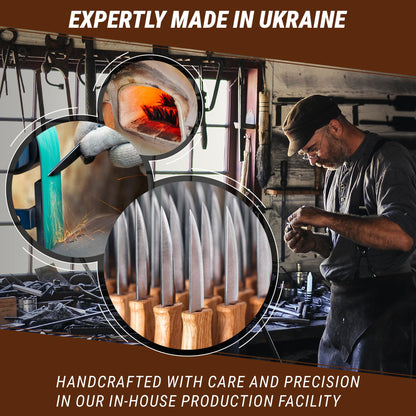 BeaverCraft Wood Carving Sloyd Knife C4s 3" - Whittling Knife with Leather Sheath for Carvers - Chip Wood Carving Tools for Beginner and Profi