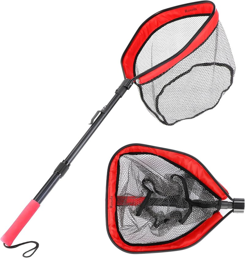 Floating Fishing Net - Retractable & Foldable for Easy Storage | Ideal for Bass, Trout, Kayak & Boat Fishing