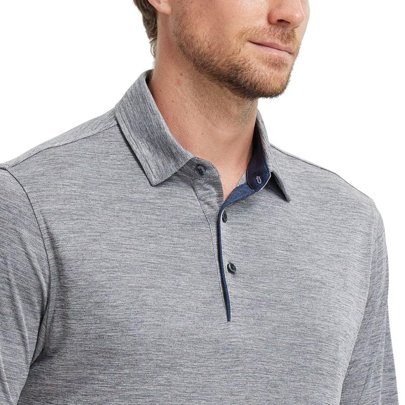 M MAELREG Mens Golf Shirt Short Sleeve Dry Fit Casual Moisture Wicking Performance Heather Collared Polo Shirt
