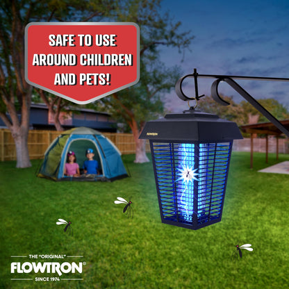 Flowtron Bug Zapper, 1-1/2 Acre of Outdoor Coverage with Powerful 80W Bulb & 5600V Instant Killing Grid, Electric Insect, Fly & Mosquito Zapper, Made in The USA