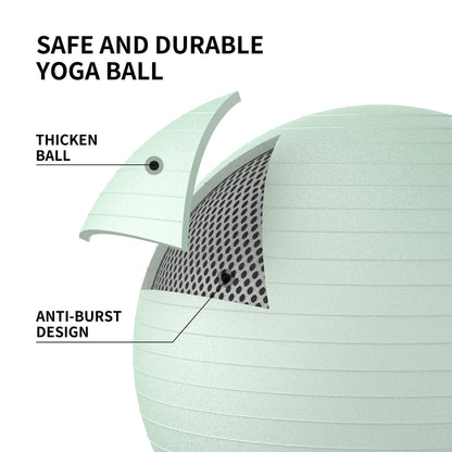 PROIRON Exercise Ball Anti-Burst Yoga Ball Chair with Quick Pump Slip Resistant Gym Ball Supports 500KG Balance Ball for Pilates Yoga Birthing Pregnancy Stability Gym Workout Training