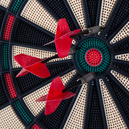 Arachnid Cricket Maxx 1.0 Electronic Dartboard Cabinet Set - Walnut Finish Doors - 34 Game Types with 183 Variations - Up to 8 Players - Includes Six Soft Tip Darts