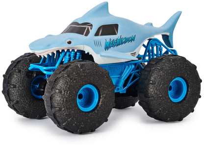 Monster Jam, Official Megalodon STORM All-Terrain Remote Control Monster Truck, 1:15 Scale