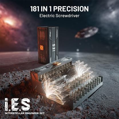 EZARC Electric Screwdriver Set, 181 in 1 Cordless Screwdriver, 3 Torque Settings with 160 Magnetic Precision Bits, Power Screwdriver Repair Tool Kit for Phone Laptop Camera Watch Computer