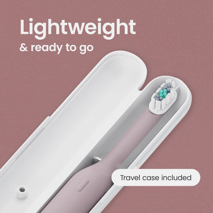 Quip Ultra Next Generation Smart Toothbrush - Timed Electric Toothbrush with Case - Replaceable Brush Head, Soft Bristles, Silicone Handle, 30-Day Battery Life - Travel Toothbrush - Dusk