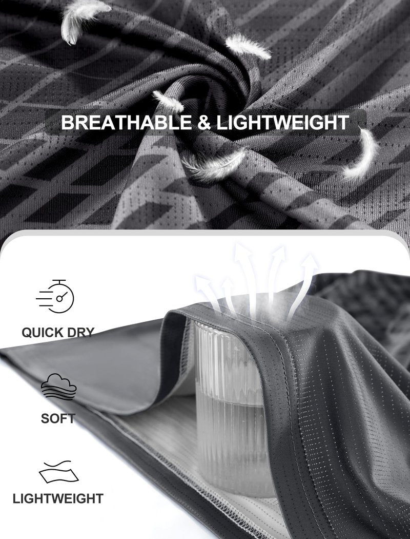 Men's Athletic Running T-Shirts Quick Dry Gym Workout Shirts Moisture Wicking Short-Sleeve Lightweight Sports Tee Tops Performance Activewear Black XL