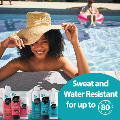 All Good Sunscreen - Zinc Oxide Sunscreen - Travel Size SPF 50+, Water Resistant for Face, Nose, Ears 1 oz (2-pack)