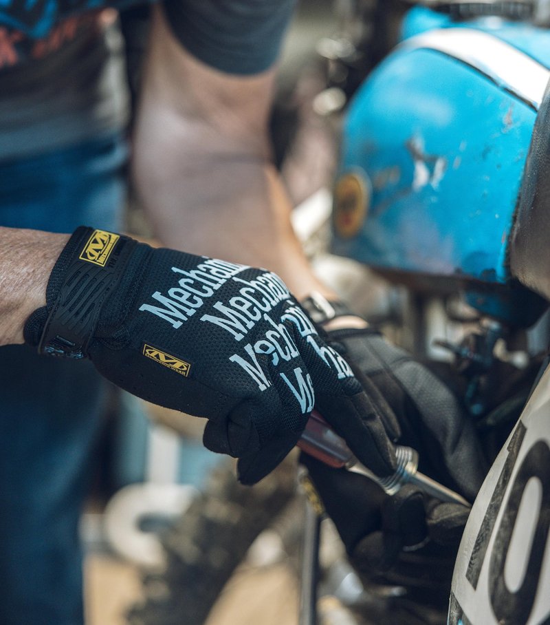 Mechanix Wear Original Work Gloves - Multi-Purpose Outdoor Work Gloves - Secure Fit - Durable & Machine Washable - Breathable & Comfortable - Large - Black