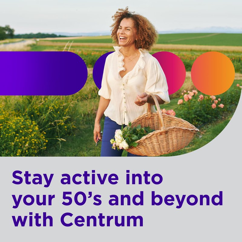 Centrum Minis Silver Women's Multivitamin for Women 50 Plus, Multimineral Supplement with Vitamin D3, B Vitamins, Non-GMO Ingredients, Supports Memory and Cognition in Older Adults - 280 Ct