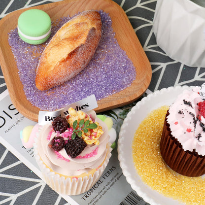 Black Sanding Sugar Sprinkles, 4.6 oz Edible Sparkling Sugar Crystals for Baking Topping, Cupcakes, Cookies, Ice Cream & Cake Decorating, Wedding Party Halloween Supplies