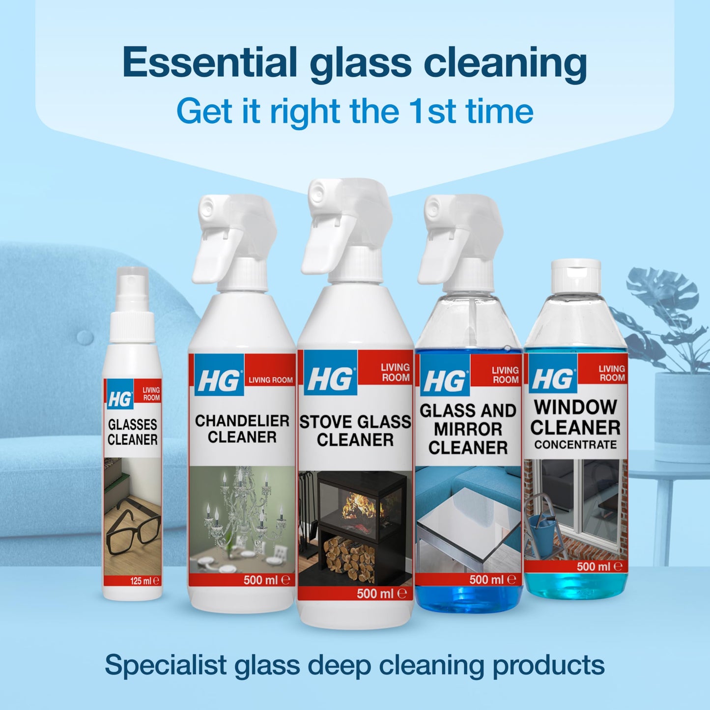 HG Stove Glass Cleaner Spray – Effective Fireplace, Oven & Hearth Cleaner for Soot, Tar & Grease – 500ml