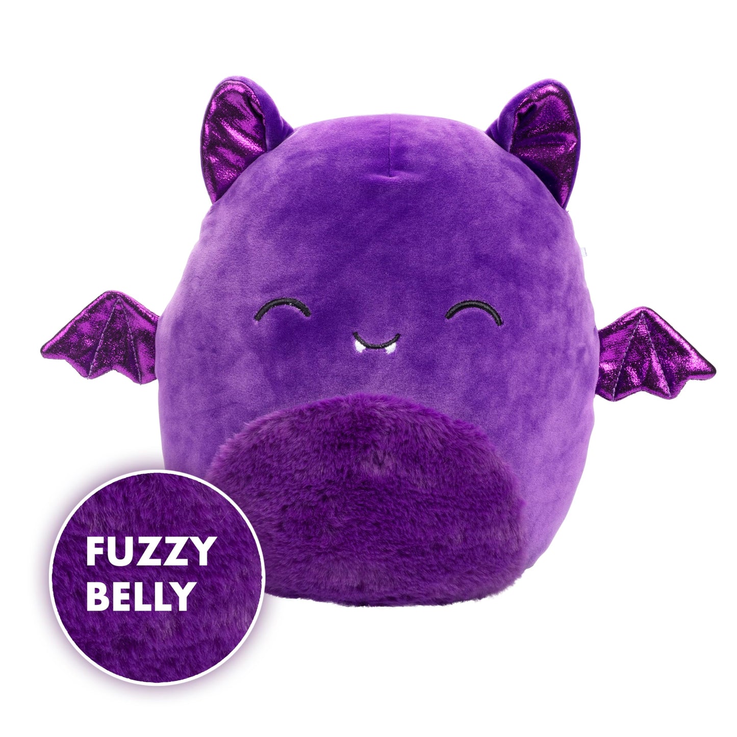 Squishmallows Original 10-Inch Blas The Purple Bat - Official Jazwares Halloween 2025 Amazon Exclusive Plush - Collectible Soft & Squishy Pillow Stuffed Animal Toy - Gift for Kids, Girls & Boys
