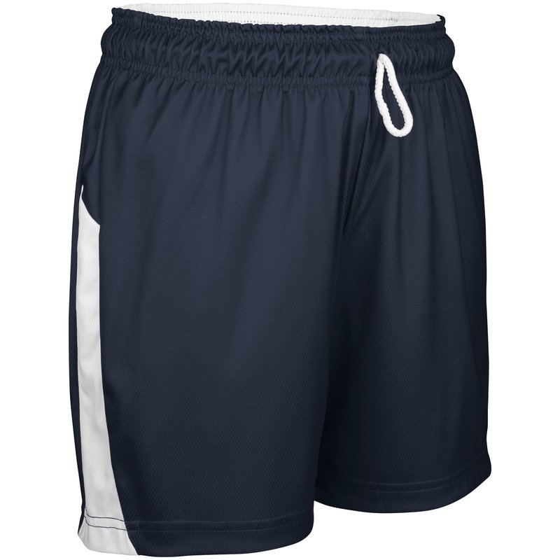 Swish Reversible Basketball Shorts, Women's Medium, Navy, White