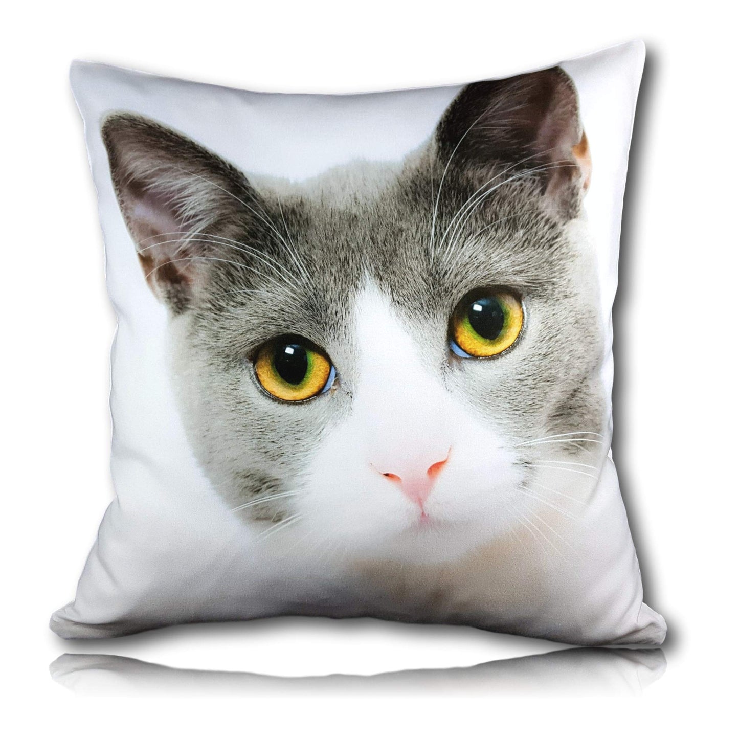 Personalised Cushion Cover Printed Photo Gift Custom Made Large Print (16" x 16") (40cm x 40cm) Printed Picture Pet, Dog, Cat, Love gift