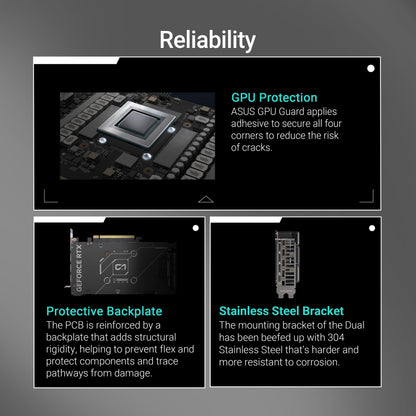 ASUS Dual GeForce RTX 5060 8GB GDDR7 OC Edition (PCIe 5.0, 8GB GDDR7, DLSS 4, HDMI 2.1b, DisplayPort 2.1b, 2.5-slot design, Axial-tech fan design, 0dB technology)