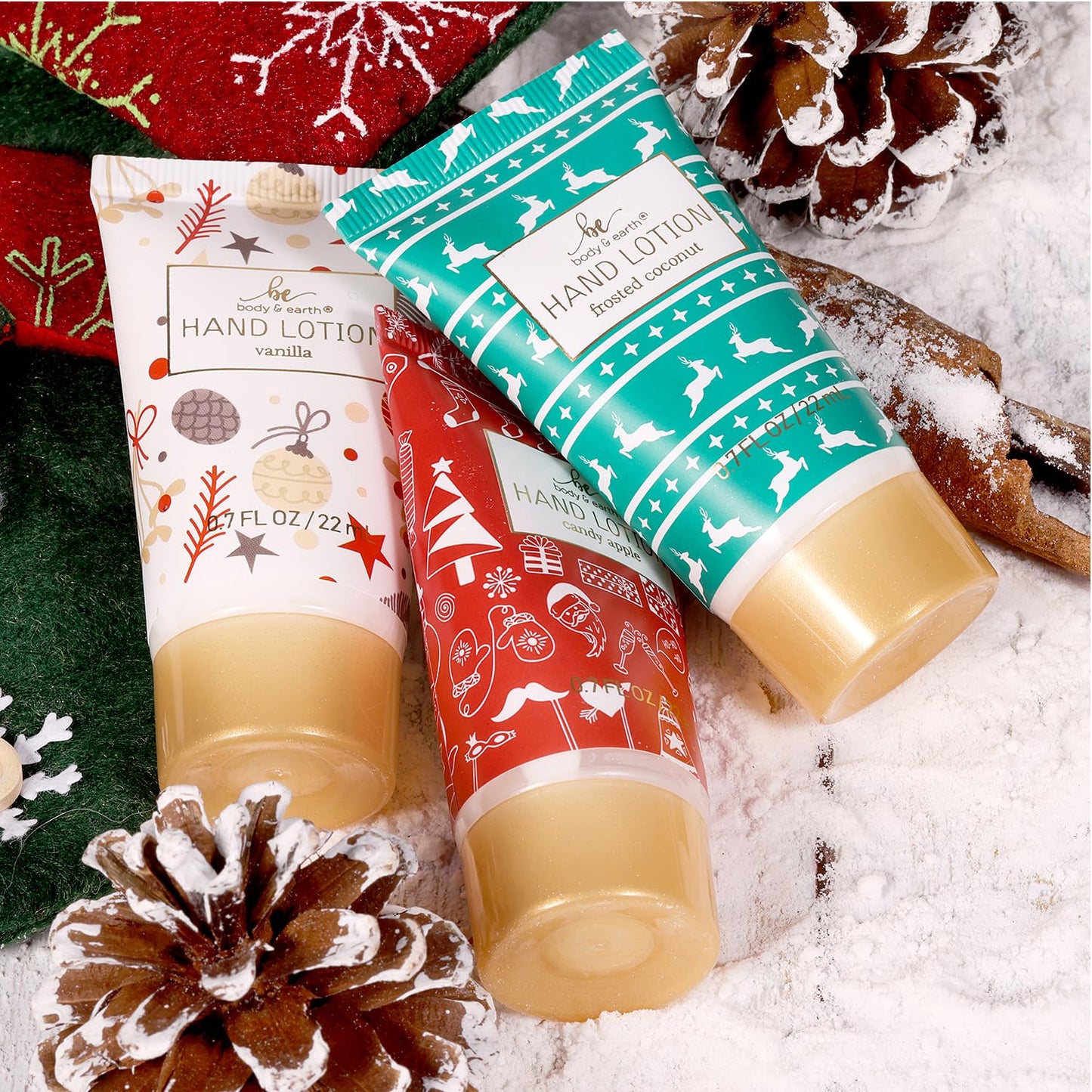 Christmas Advent Calendar 2025, 12 Days of Holiday Advent Calendar for Women, BODY & EARTH Spa Gift Baskets with Snowman Bath Bomb, Scented Candle, Christmas Hat, New Year Bath Set for Women