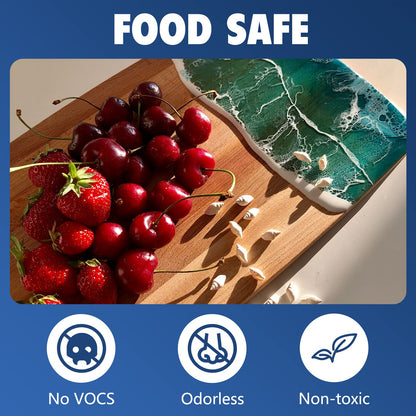 Deep Pour Epoxy Resin 1.5 Gallon, 2 to 4 Inch Depth Clear Epoxy Resin Kit with Mixer, Bubble Free, Low Odor 2:1 Casting Resin for Table Top, Countertop, River Table, Wood Filler, Bar Top