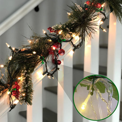 Hysagtek 200 Pcs Christmas Tree Light Clip for String Lights and Ornament, Weatherproof Ornament Hanger on Xmas Trees Indoor Outdoor