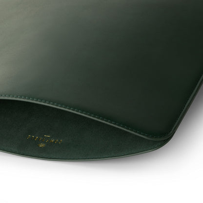 Comfyable Laptop Sleeve Precisely Compatible with 13 Inch MacBook Pro 13-in M2 2022 2021 M1 2020-2016 & Mac Air M4 2025 A3240 M3 2024 A3113 M2 M1, Faux Leather Cover Case, Green