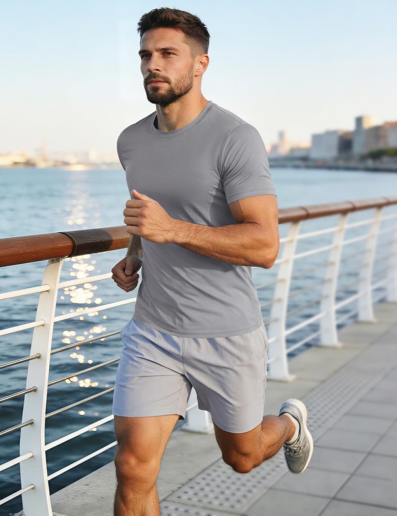 Tee Shirts Mens Short Sleeve T Shirts Quick Dry Lightweight Rash Guard Summer Shirt UPF 50+ Sun Shirts