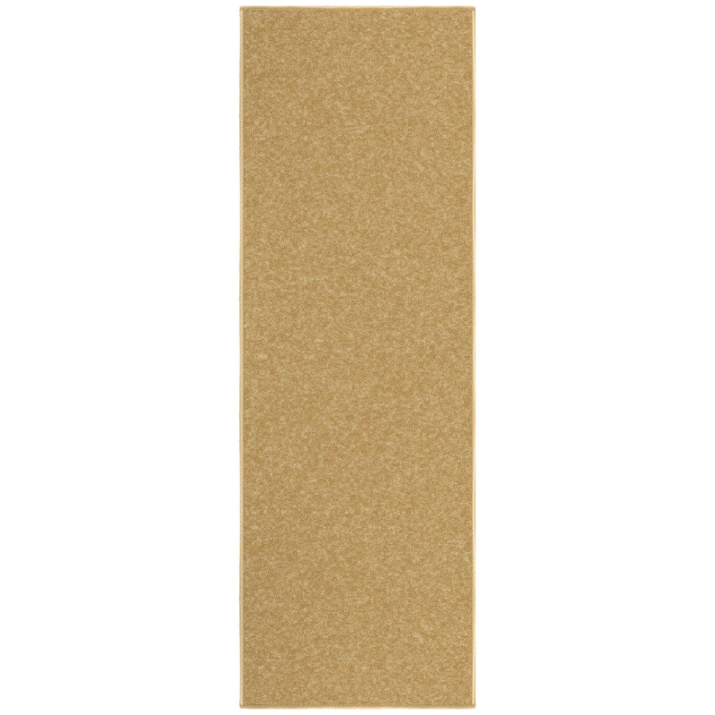 Sweet Home Stores Non-Slip Solid Design Rubberback Runner Rug for Kitchen, Hallways, Bathroom, Entrance, Bedroom, 20" x 59", Beige