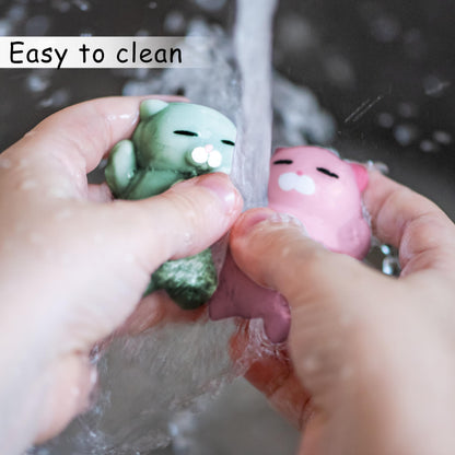 Nutty Toys Squishy Cat Set - 2" Soft Silicone Kawaii Kitties, Top Stress Relief Toy 2025 Unique Gifts for Teens Kids Women Men Adults Best Teenage Girls Teen Boy Tween Christmas Stocking Stuffers Idea