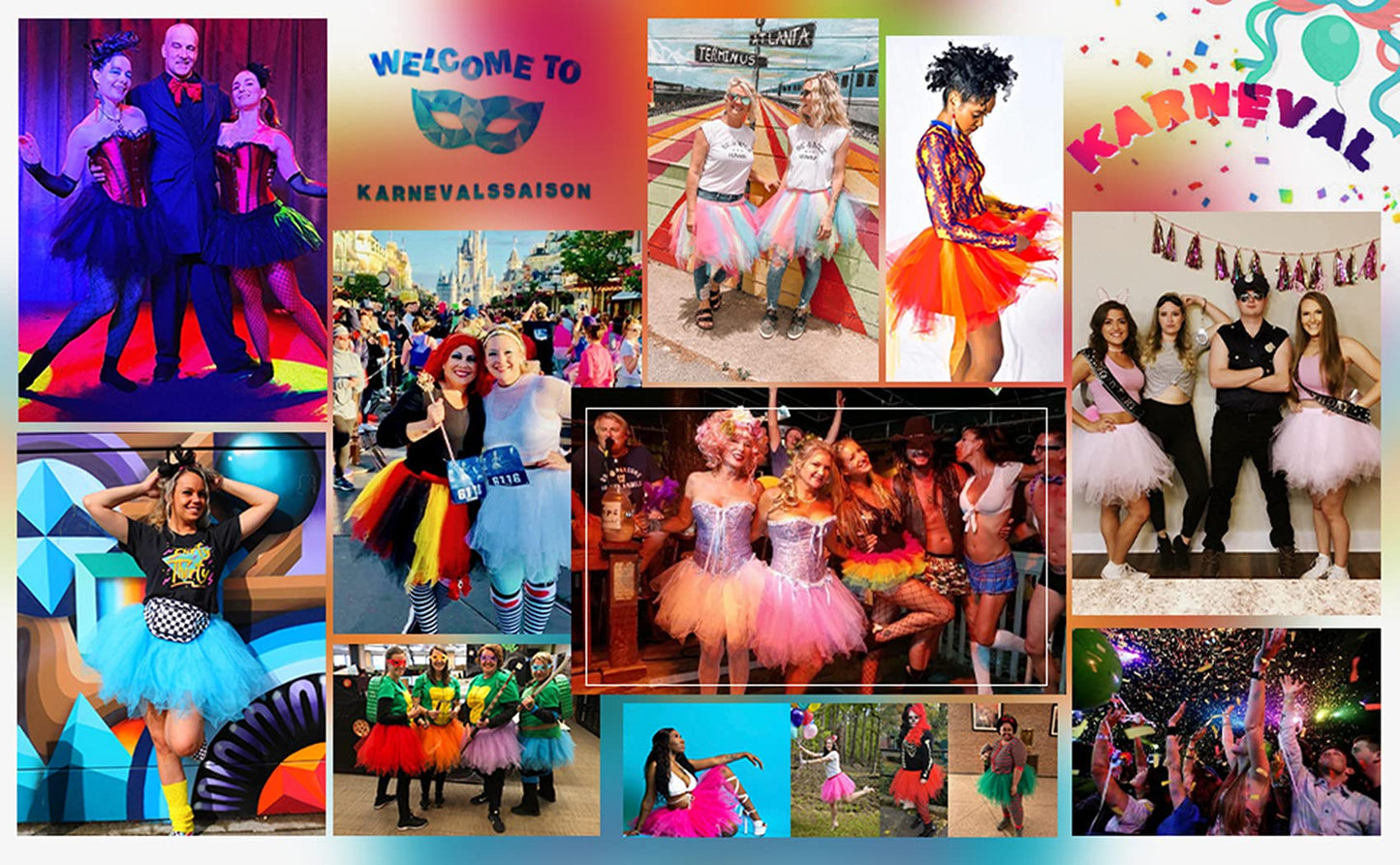 Black Tutu Skirt for Women 50s Vintage Ballet Bubble Dance Skirts for Halloween Cosplay Party Black M