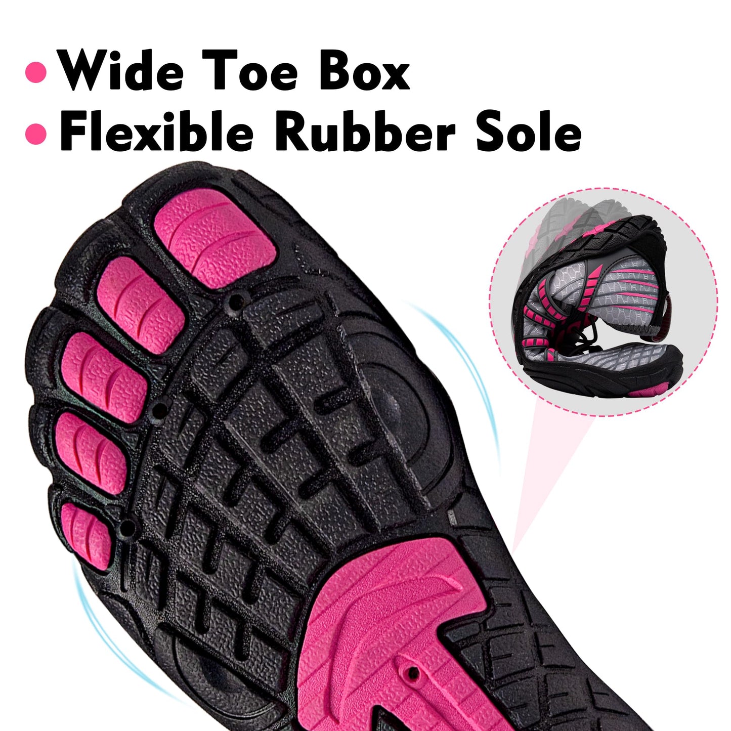 Barefoot Water Shoes for Women and Men - Quick-Dry Lightweight Swim Shoes for Beach,Pool,Hiking