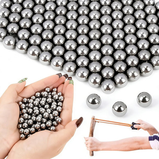 Sukh Slingshot Ammo - Steel Sling Shot Ammo Balls 9mm Ammo Professional Balls for Hunting & Shooting, Target, Competition，Practice (0.9 Pound)